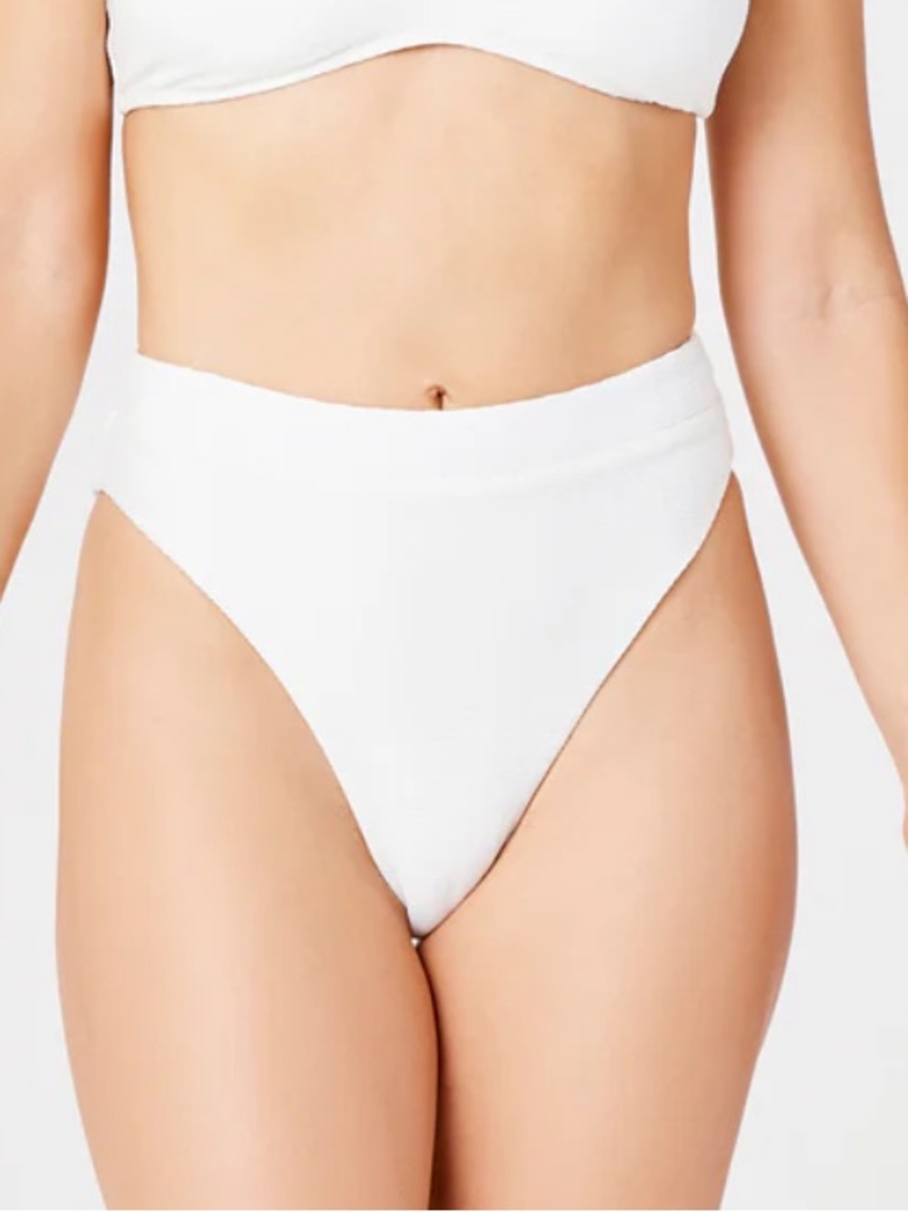 wild fable White High Leg high waist Bikini Bottom new